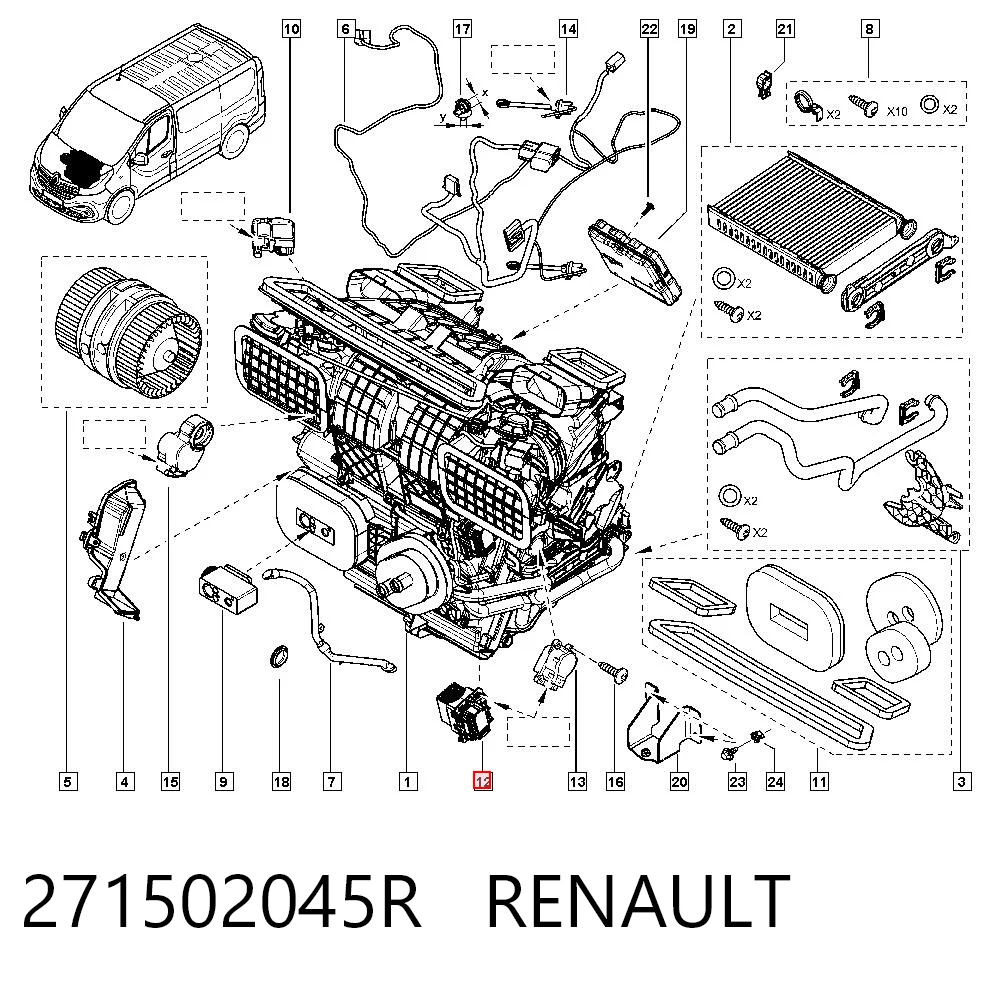 Реле отопителя Renault Trafic III фургон (2014 - 2026) цена, от 55.28 USD