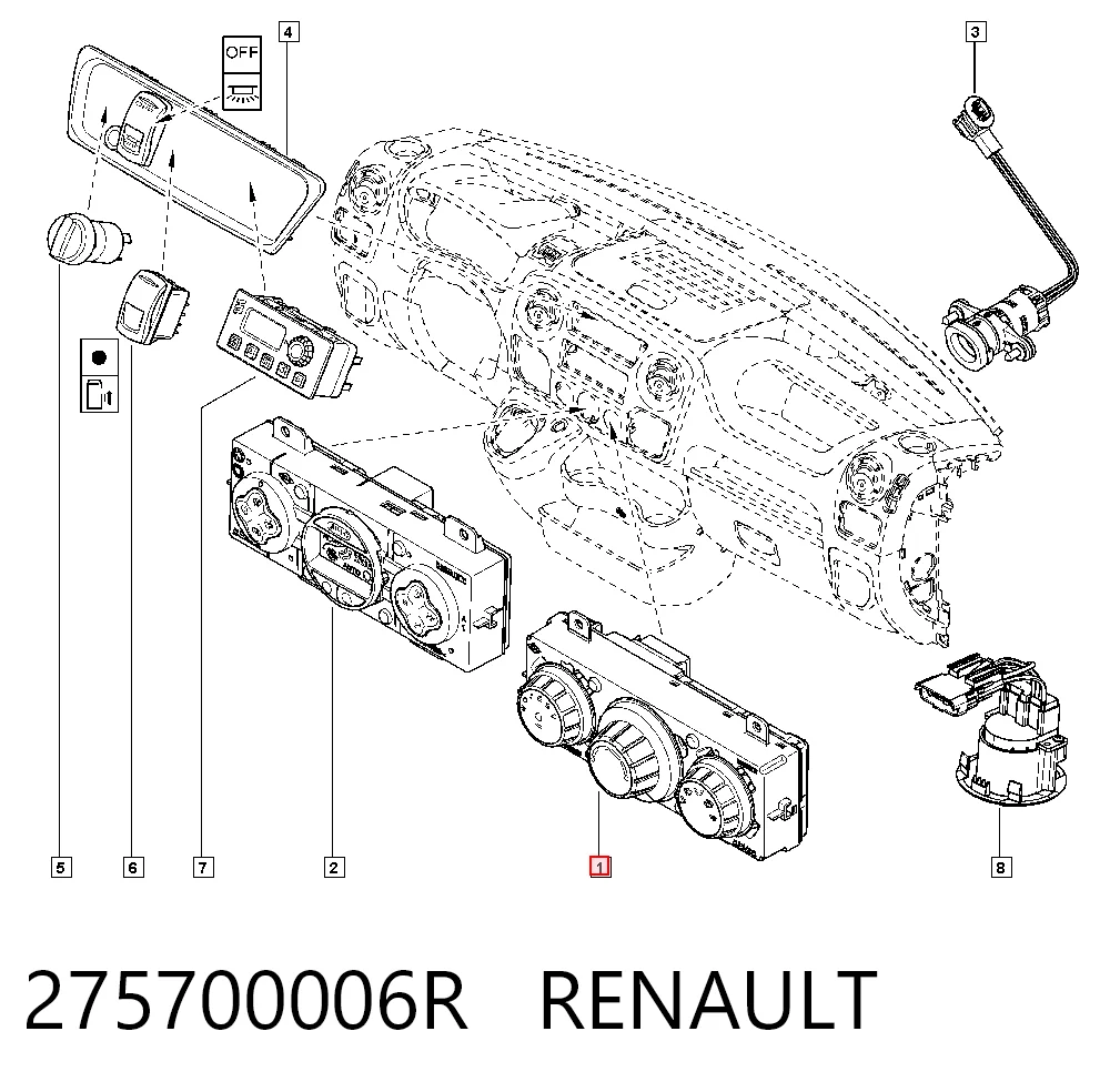 Регулятор вентилятора отопителя Opel 275100013R цена, от 24.39 USD