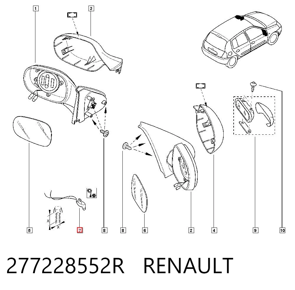 277228552R Renault (RVI) Датчик температуры окружающей среды