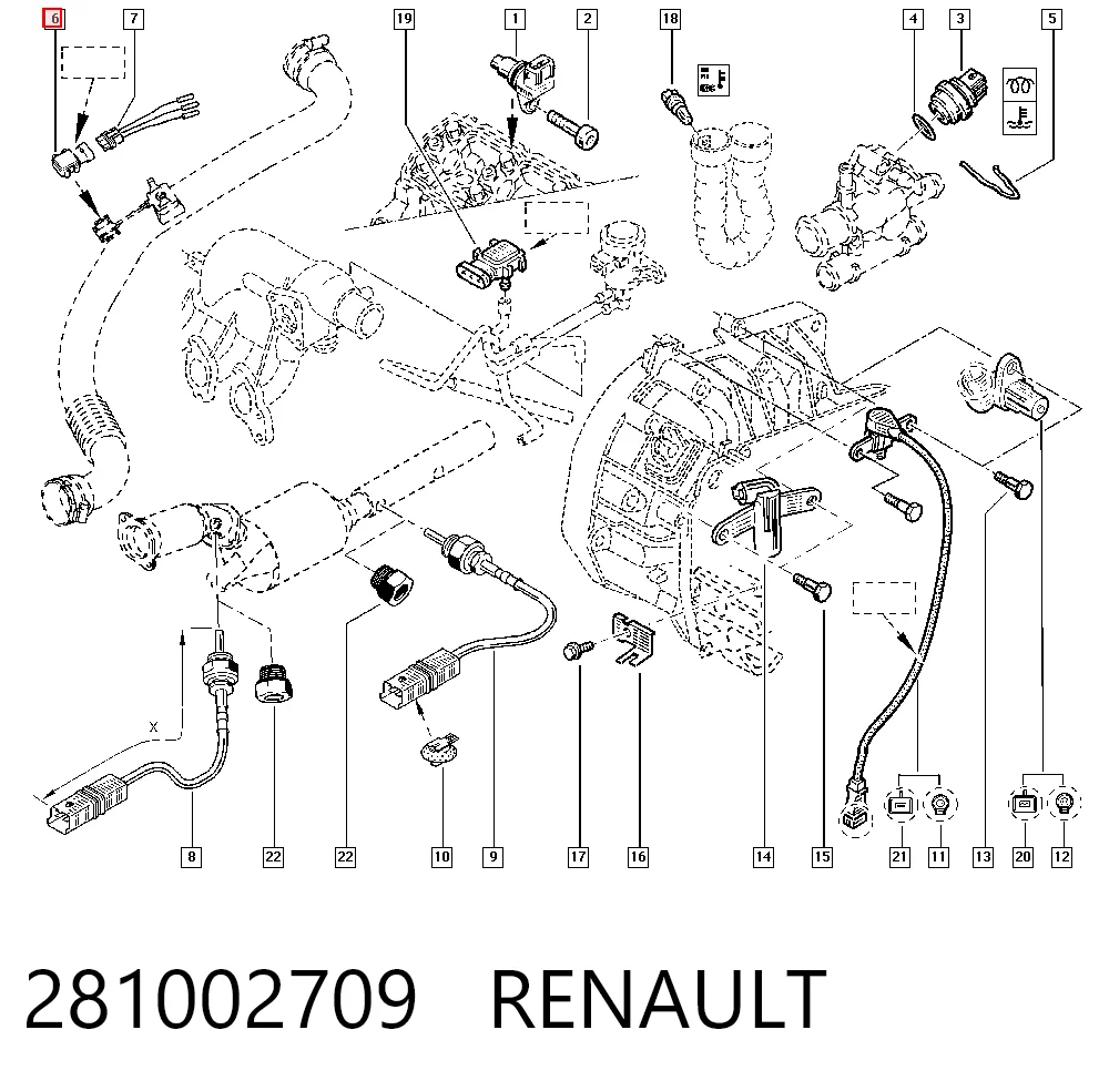 281002709 Renault (RVI) Датчик давления воздуха
