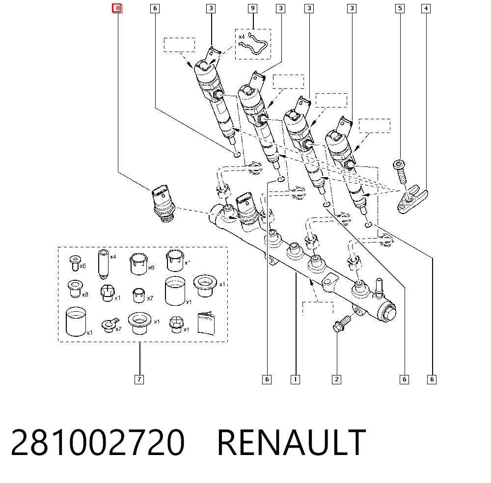 281002720 Renault (RVI) Регулятор давления в топливной рейке