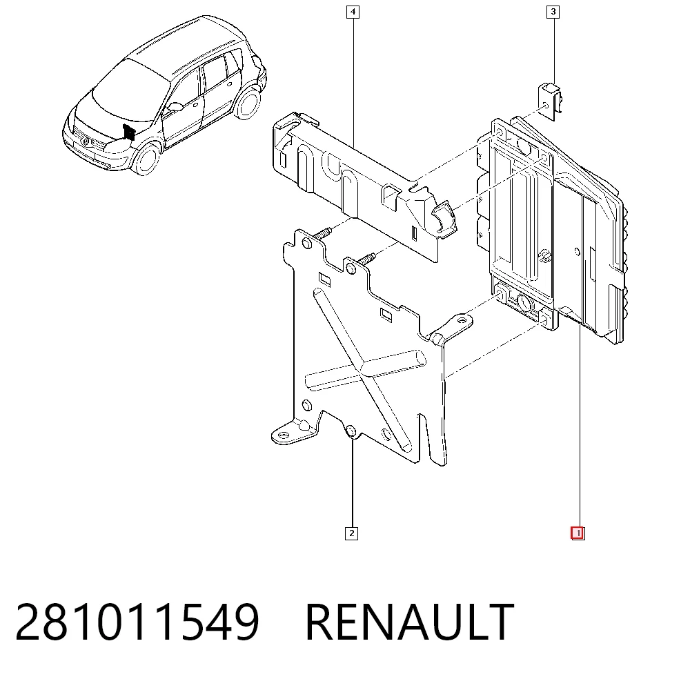 Купить Блок управления двигателем Рено Сценик GRAND III JZ0, JZ1