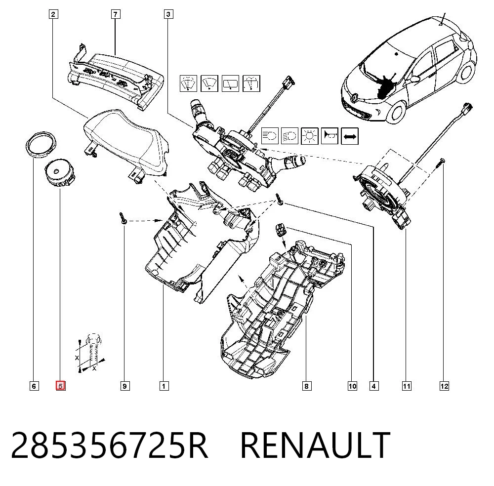 Датчик дождя на Renault Megane III KZ0, KZ1