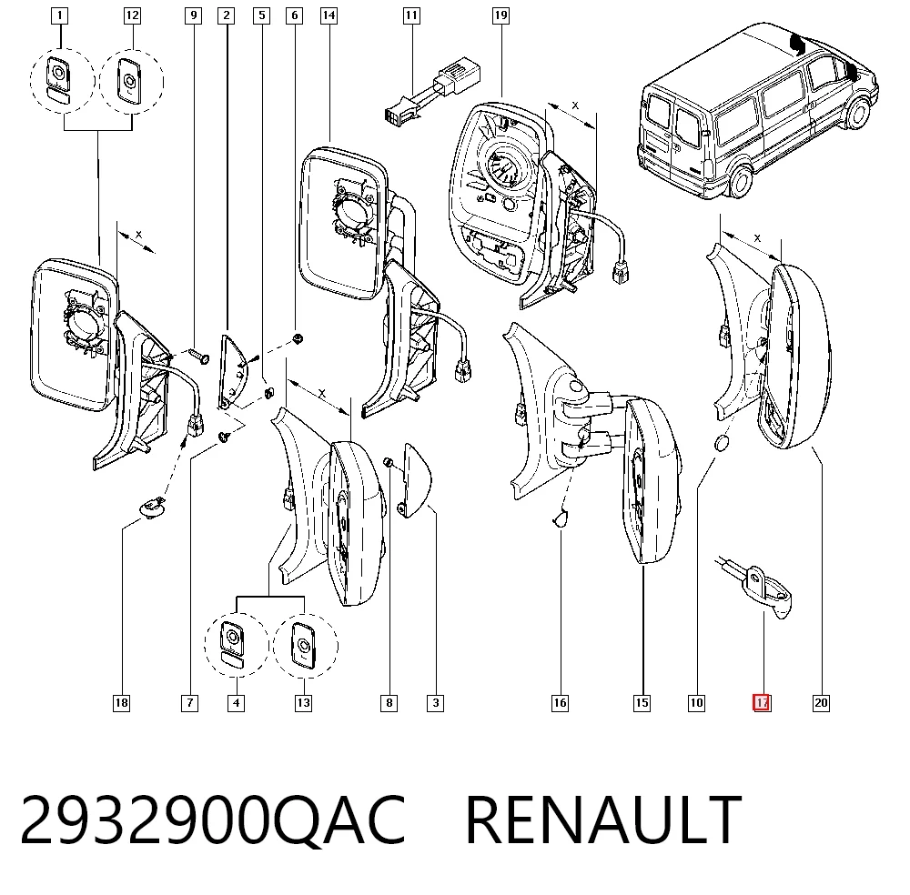  Датчик температуры наружного воздуха Renault Trafic 2