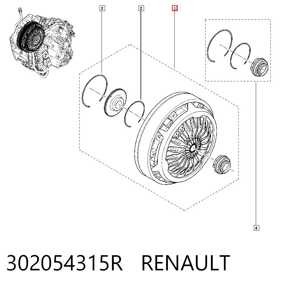 Сцепление в сборе на Renault Scenic GRAND III JZ0, JZ1