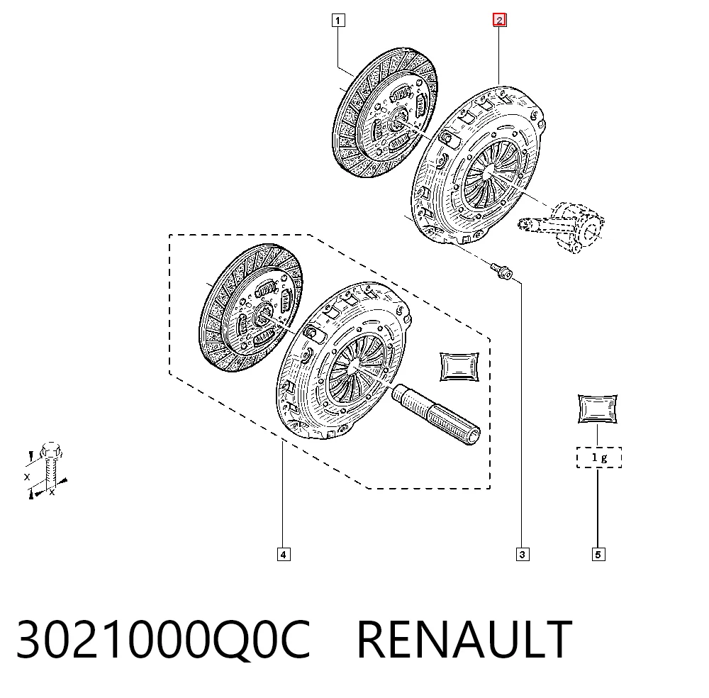 Корзина диска сцепления Nissan/Infiniti 3021000Q0C