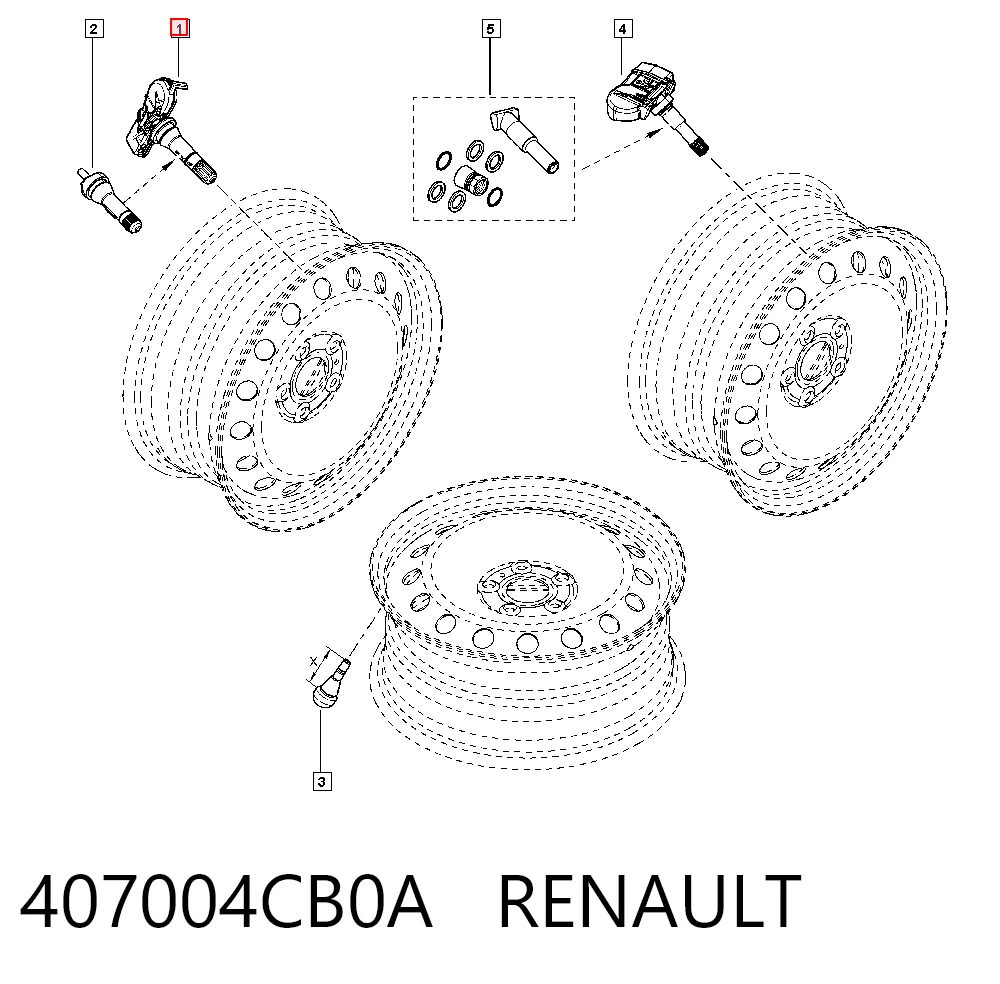 407004CB0A Renault (RVI) Манометр воздушный