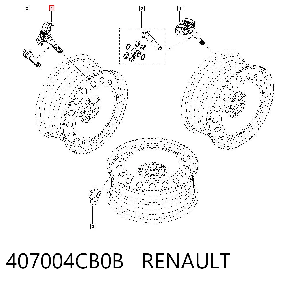 407004CB0B Renault (RVI) Манометр воздушный