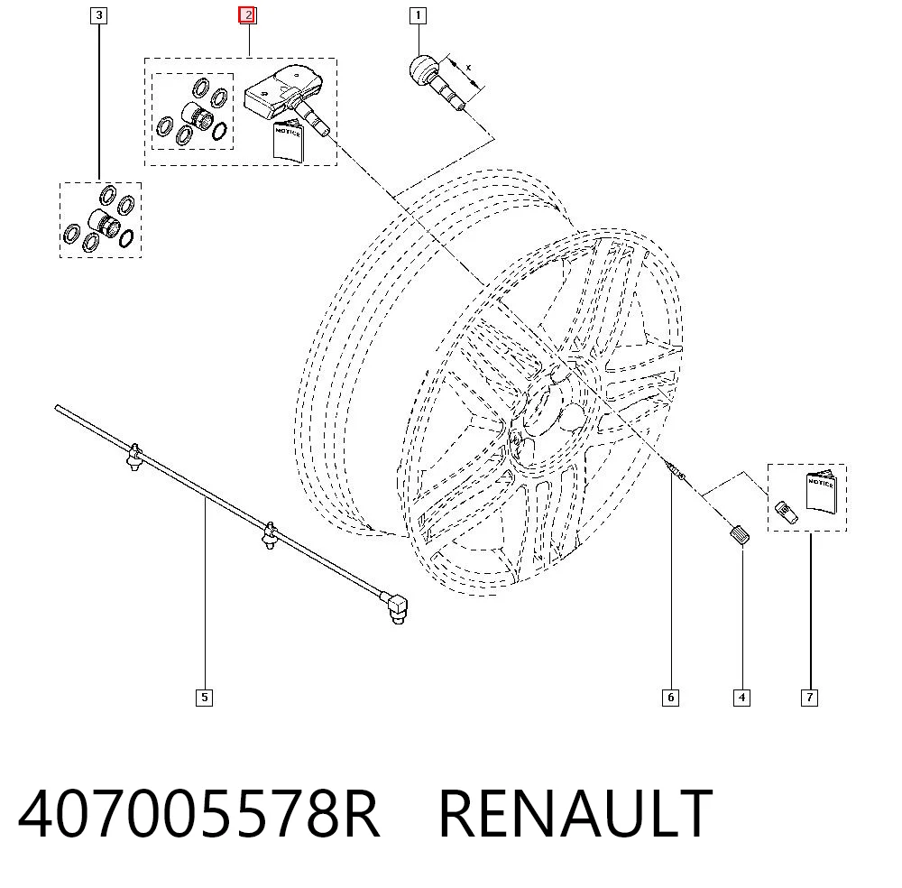 Манометр воздушный на Renault Megane II LM0, LM1