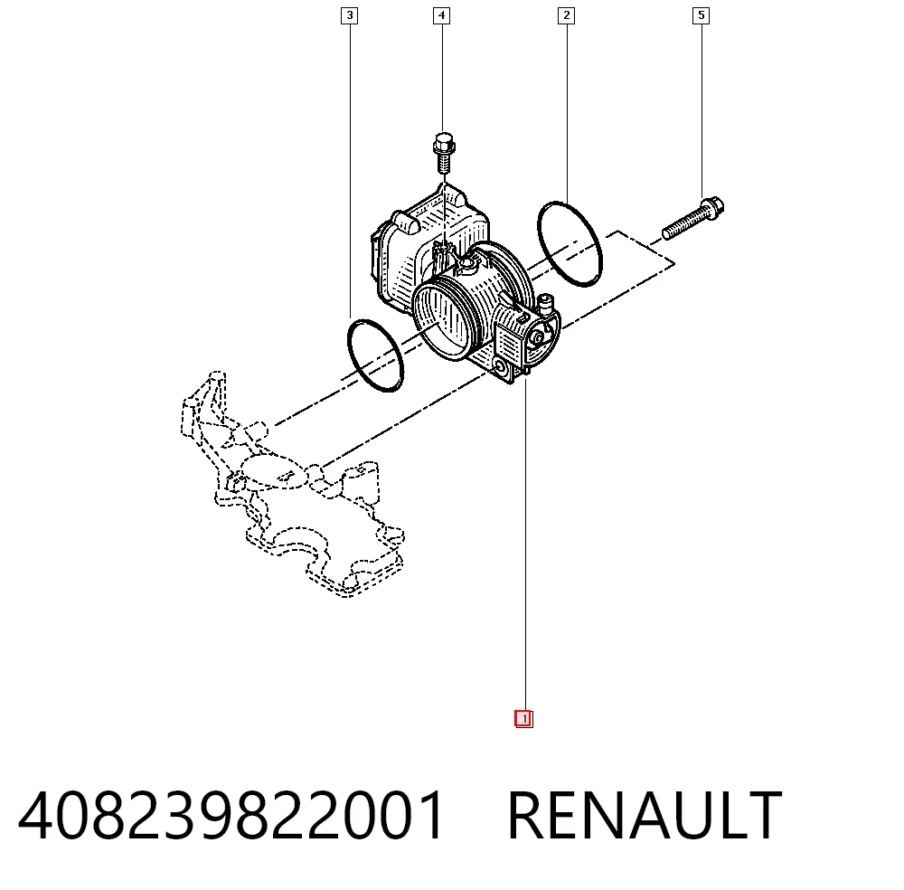 408239822001 Renault (RVI) Дроссельная заслонка