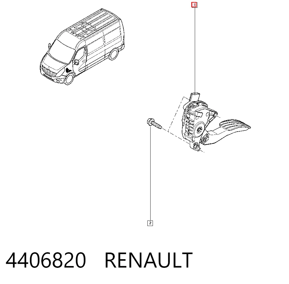 Педали газа на Renault Master III FV