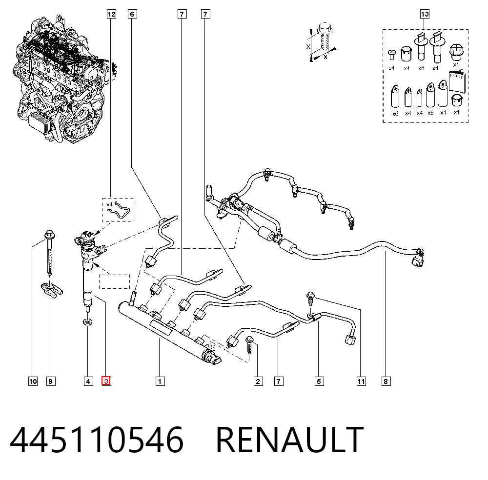 Топливные форсунки на Nissan Qashqai II J11