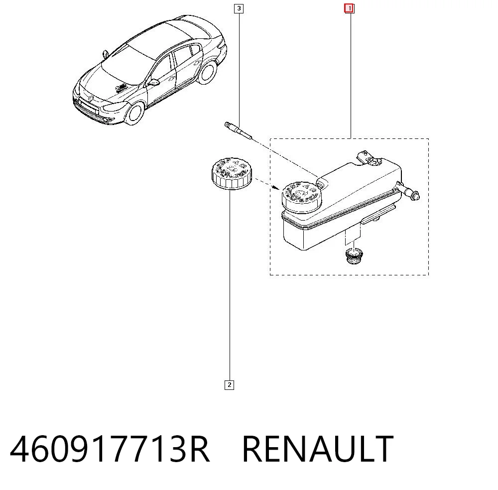 Бачок ГТЦ Renault Megane III универсал (KZ0, KZ1) (2008 - 2016) цена, от 13.66 USD