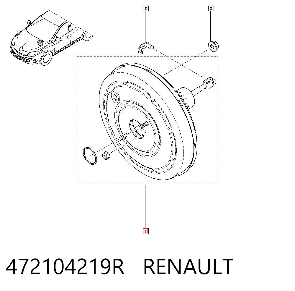 Вакуумник Renault Scenic GRAND III минивэн (JZ0, JZ1) (2009 - 2016) цена, от 25.37 USD