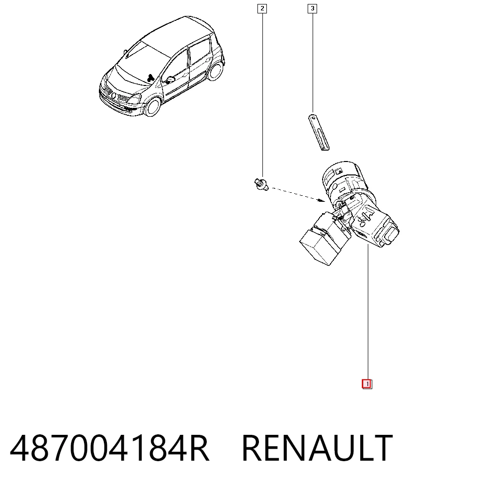 487004184R Renault (RVI) Замок зажигания