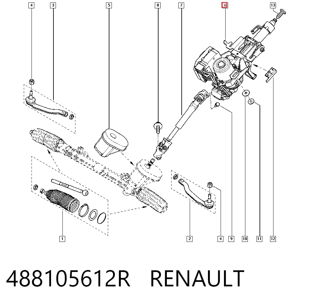  Рулевая колонка Renault Megane 3
