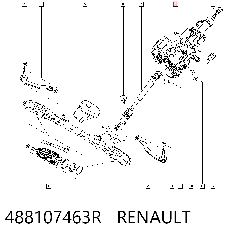 Колонка рулевого управления на Renault Megane III KZ0, KZ1