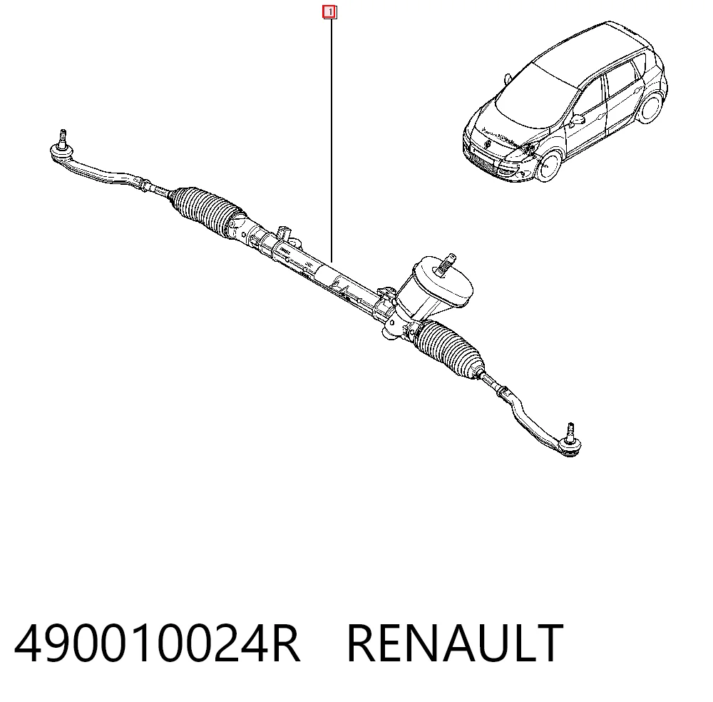 490010024R Renault (RVI) Управление рулевое в сборе