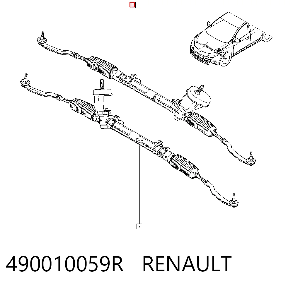 490010059R Renault (RVI) Управление рулевое в сборе