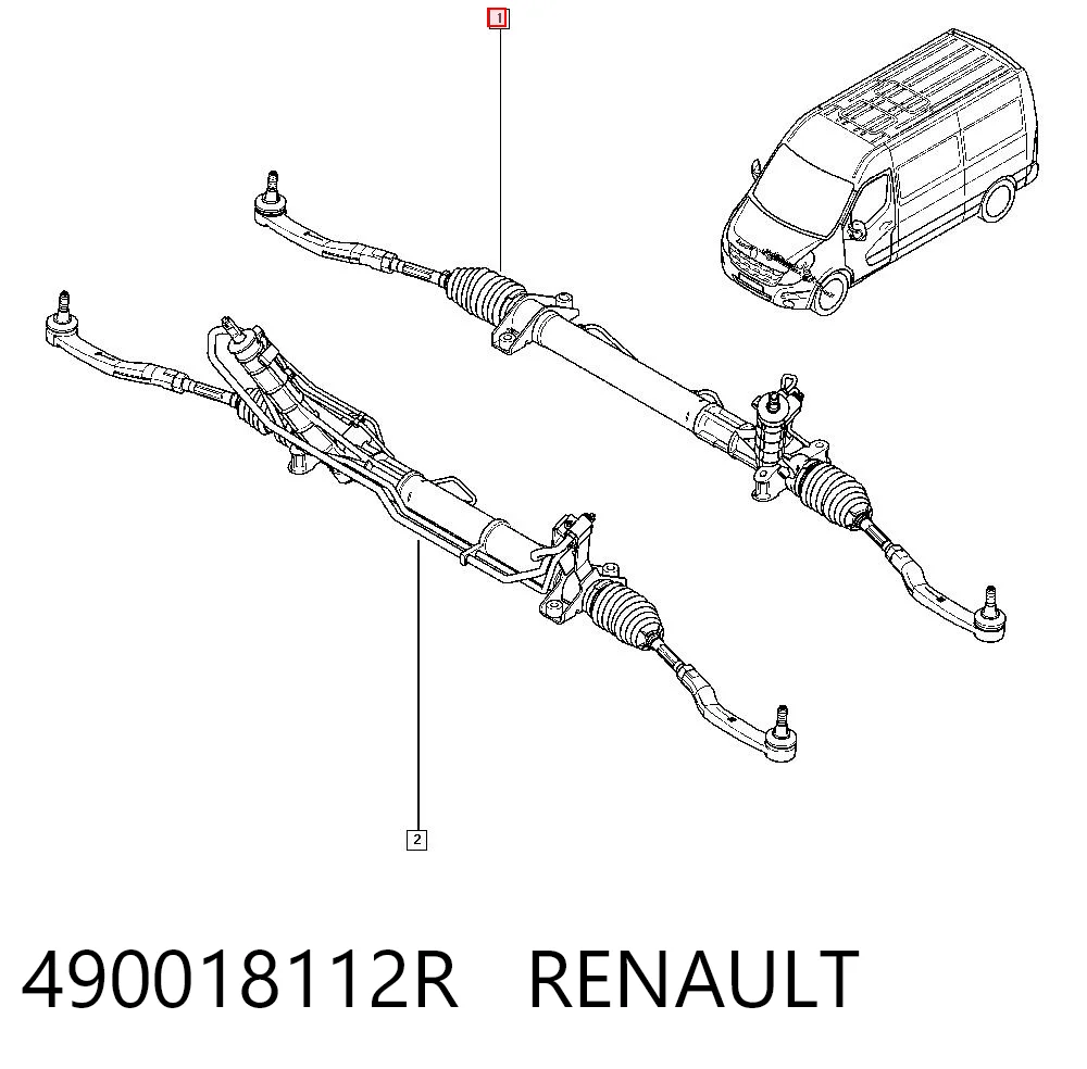 490018112R Renault (RVI) Управление рулевое в сборе