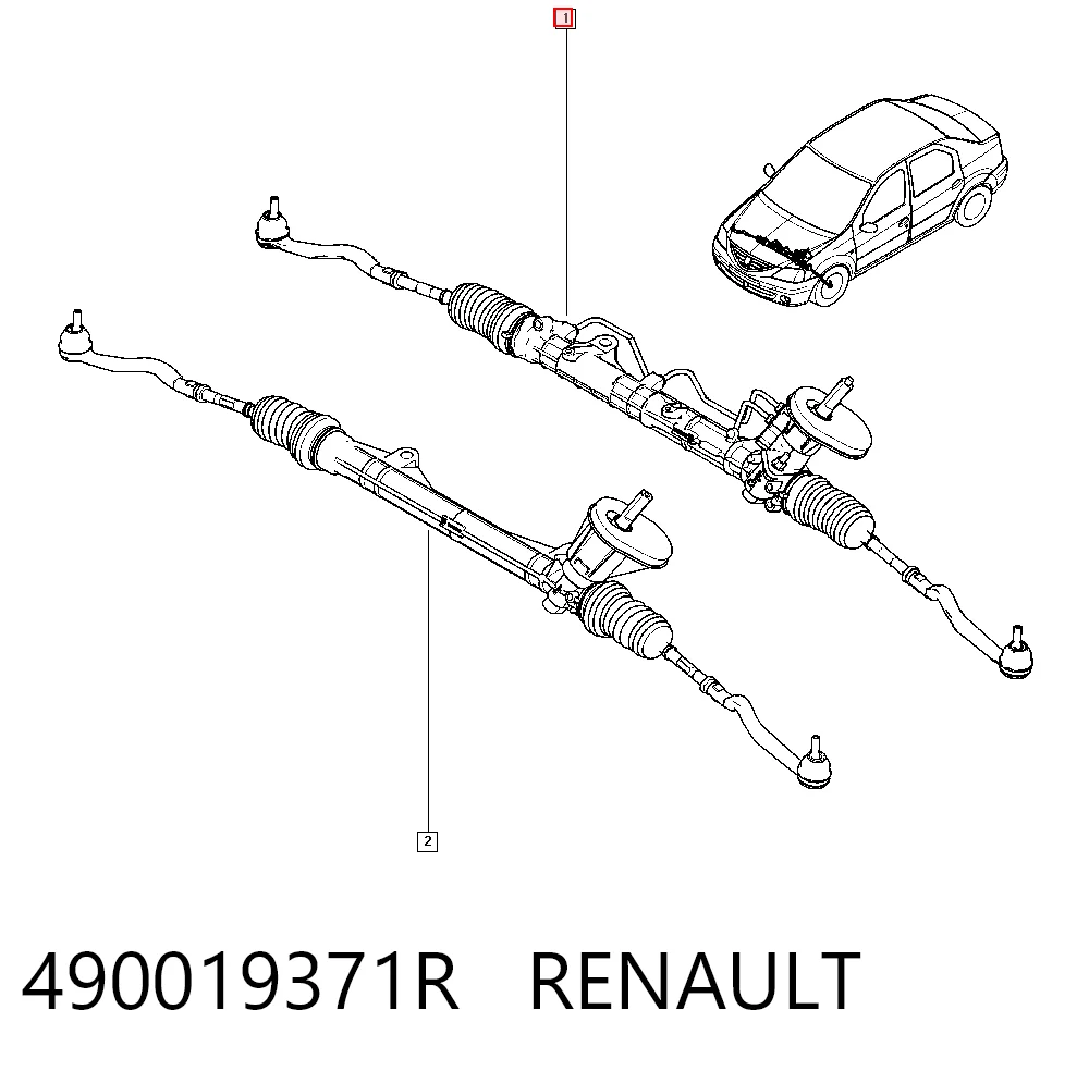 490019371R Renault (RVI) Управление рулевое в сборе