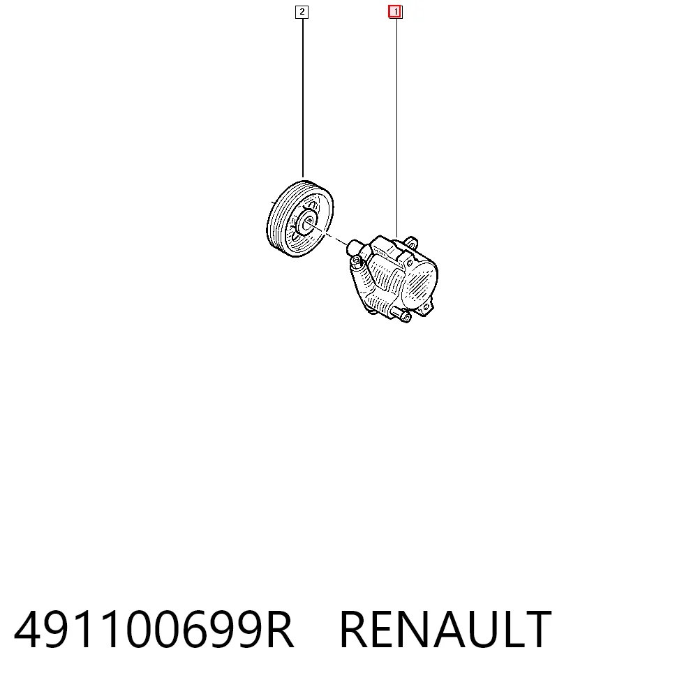 491100699R Renault (RVI) ГУР руля