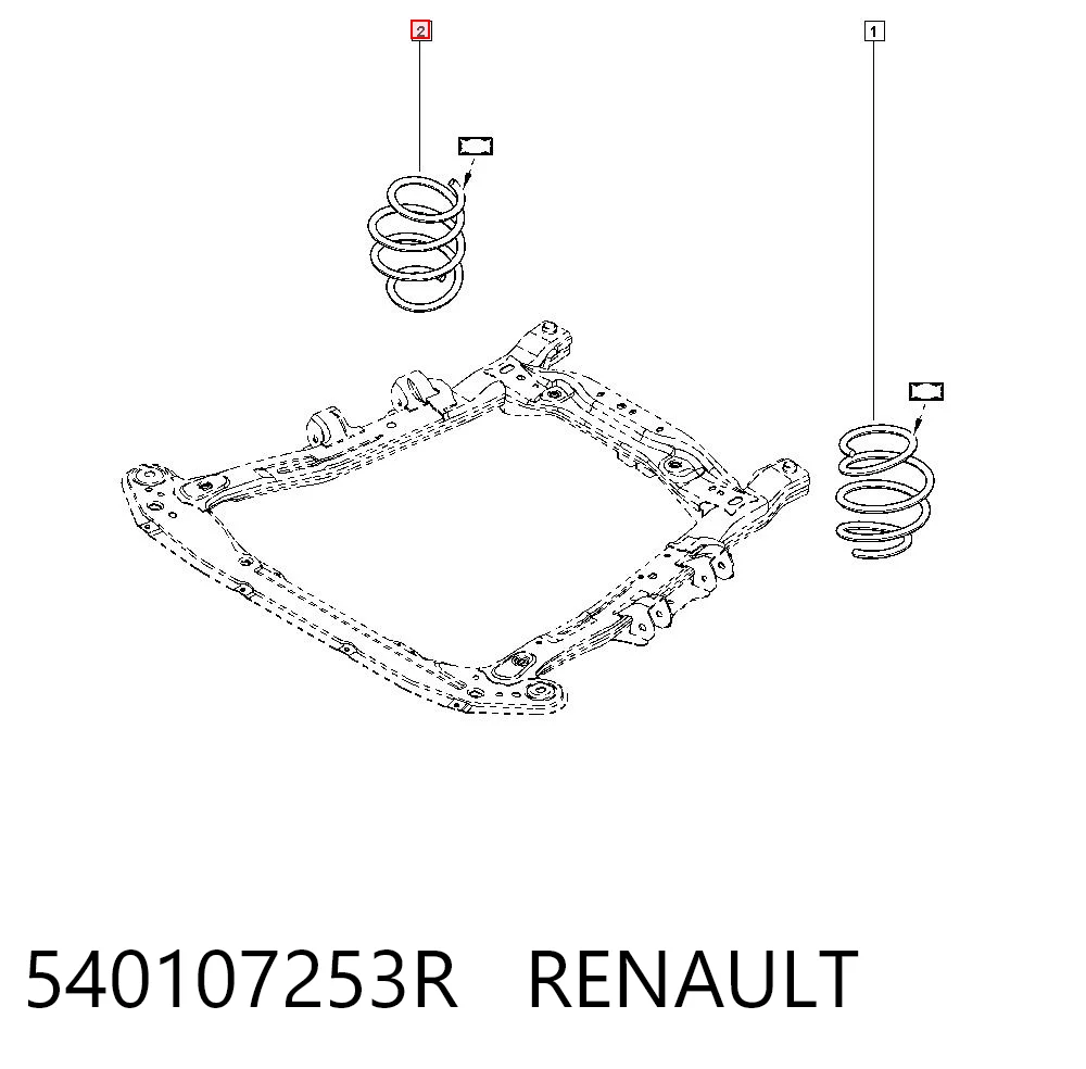Пружина амортизатора передняя Dacia Logan II седан (L8_) (2012 - 2026) цена, от 36.39 USD
