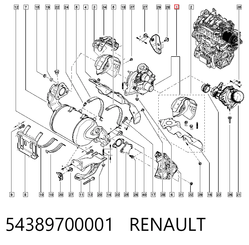 54389700001 Renault (RVI) Турбонаддув