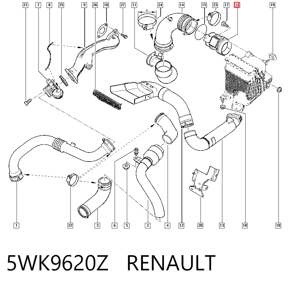5WK9620Z Renault (RVI) Датчик расхода воздуха
