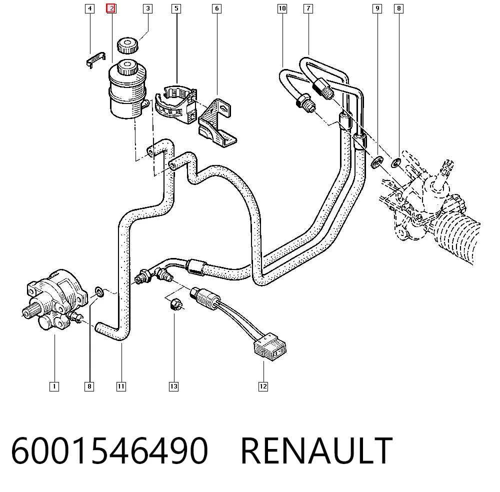 Бак масляный на Renault Megane SCENIC JA0, JA1