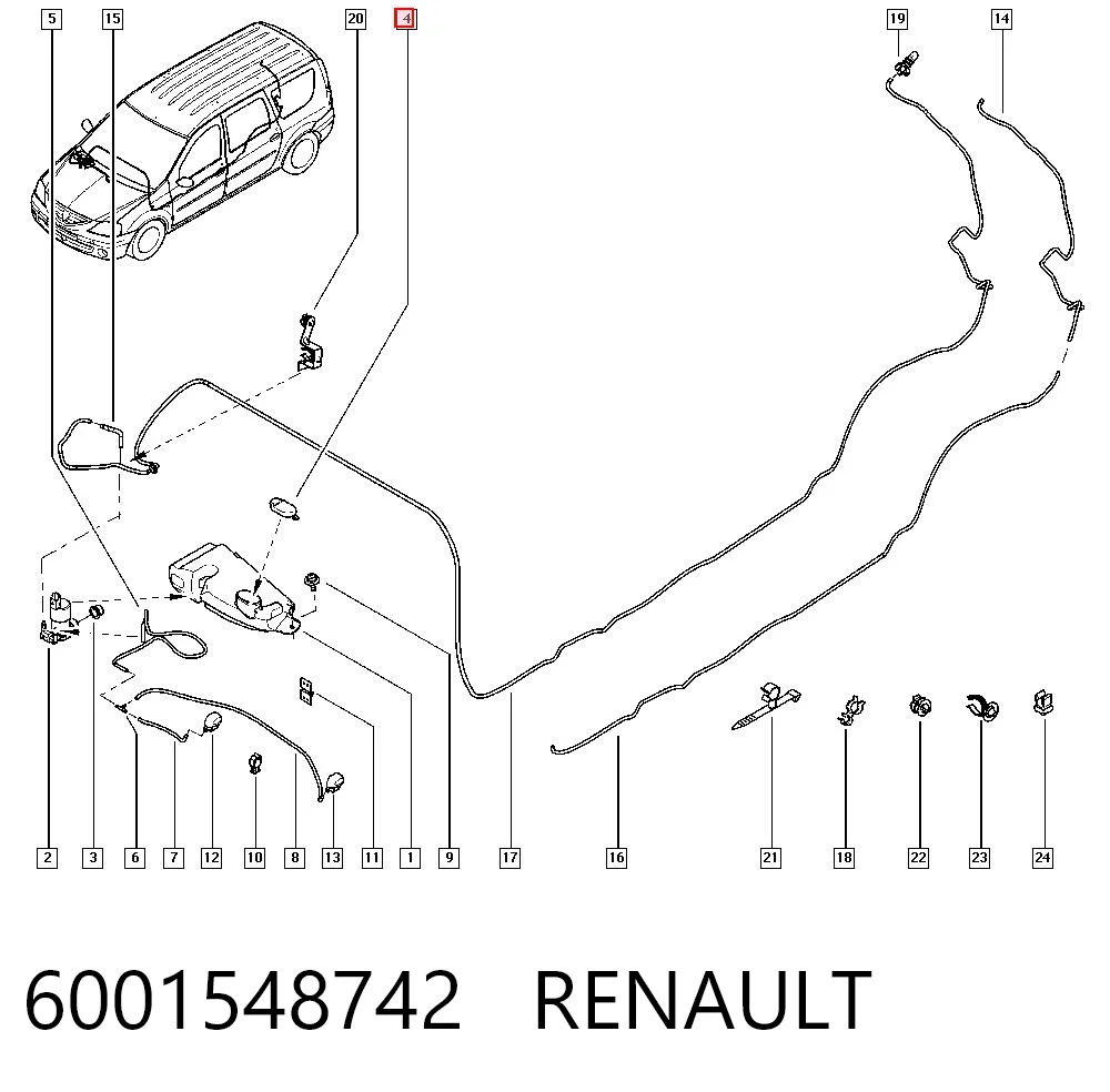 Крышка бачка омывателя 30121472 AND