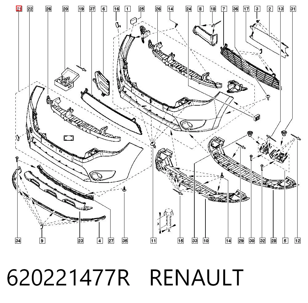 Бампер на авто AND 30807611 цена, от 91.54 USD