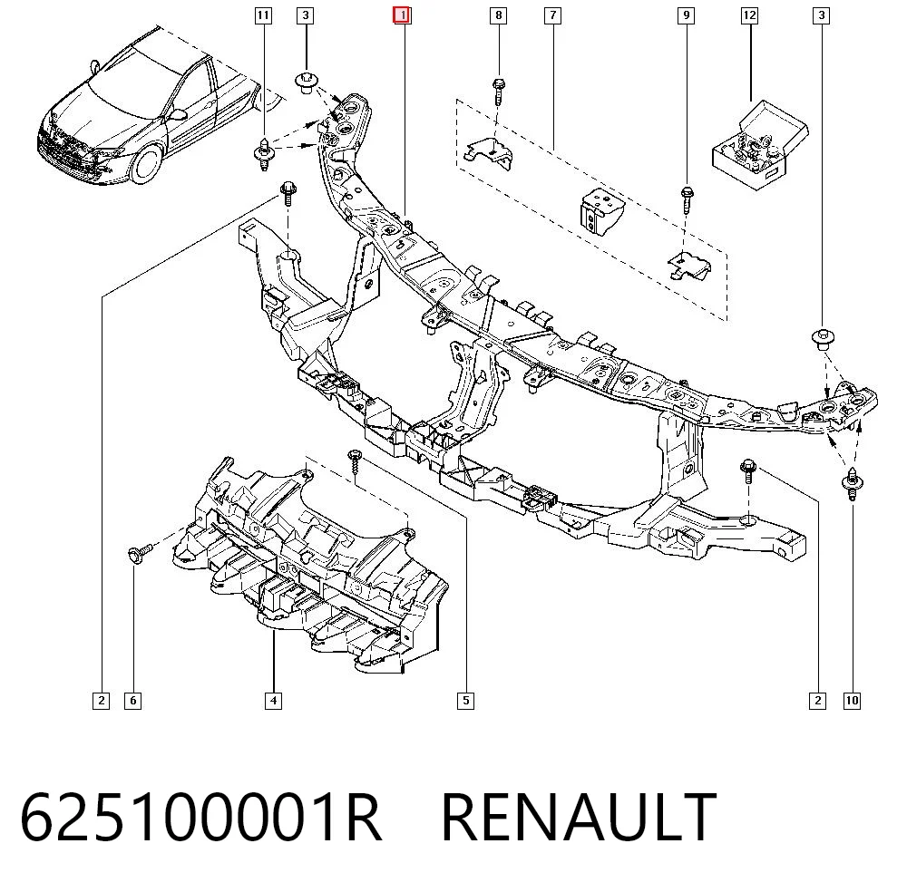 Телевизор на Renault Laguna III BT0, BT1