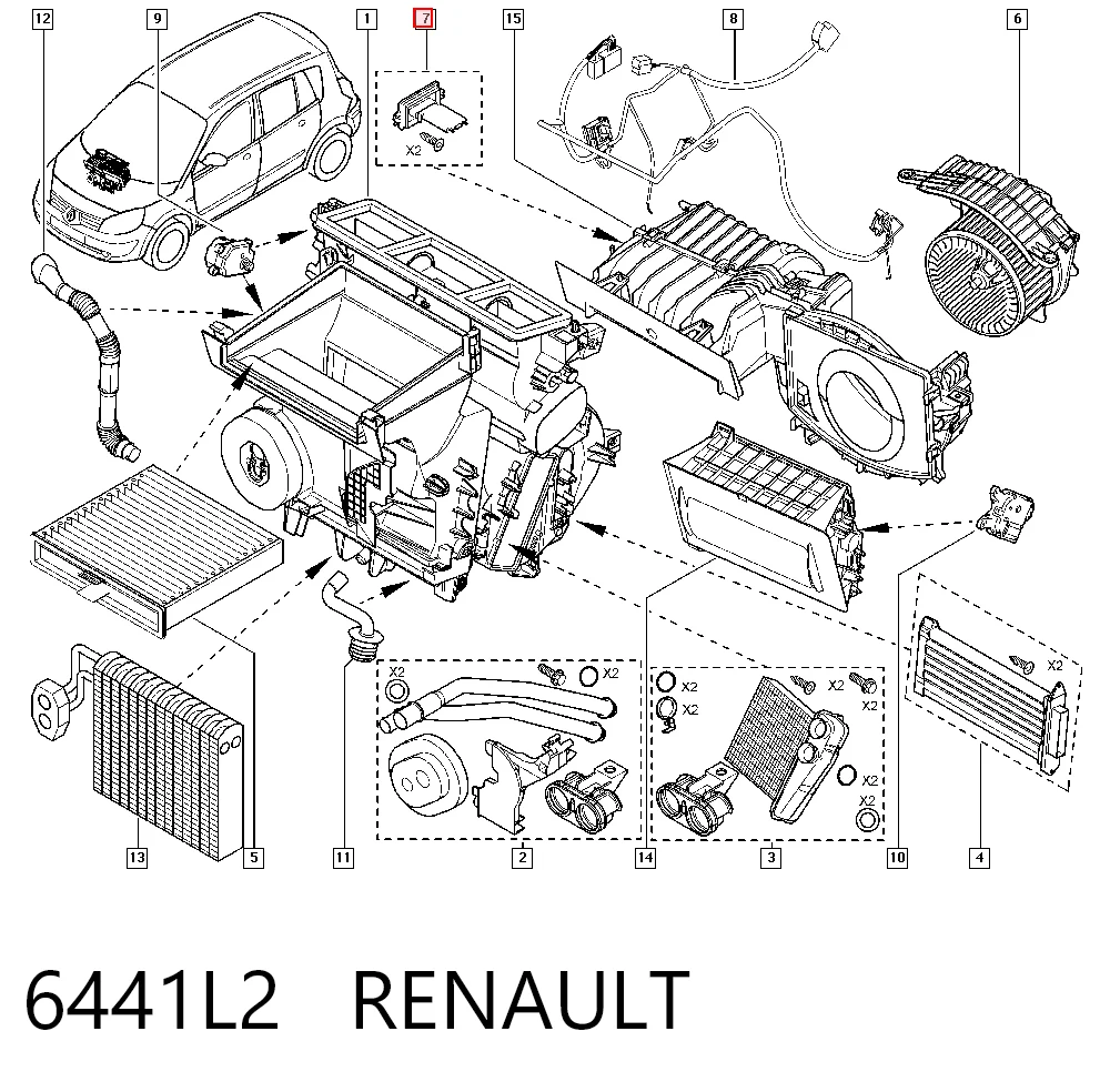 6441L2 Renault (RVI) Реле печки