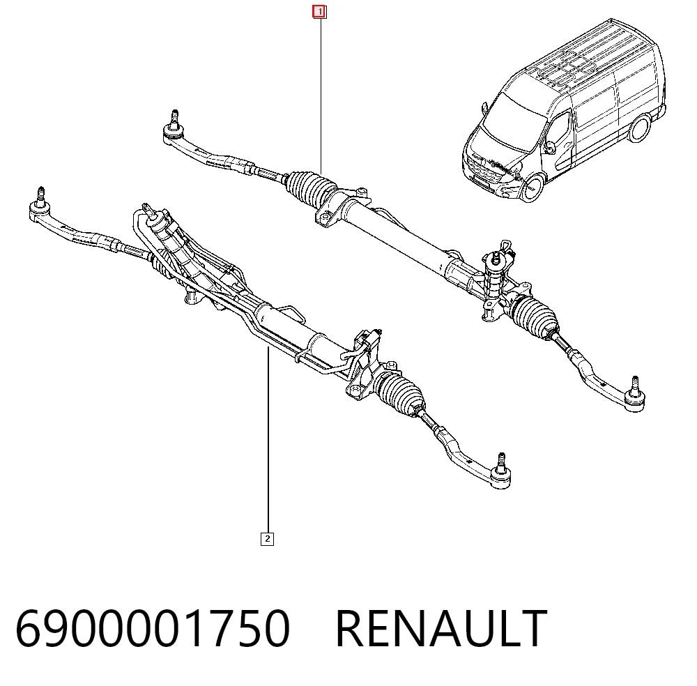 6900001750 Renault (RVI) Управление рулевое в сборе