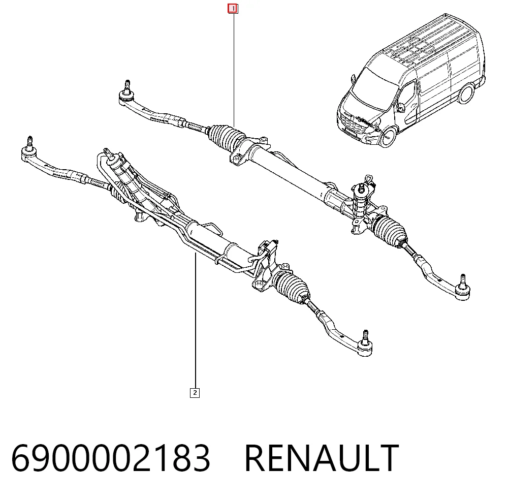 6900002183 Renault (RVI) Управление рулевое в сборе