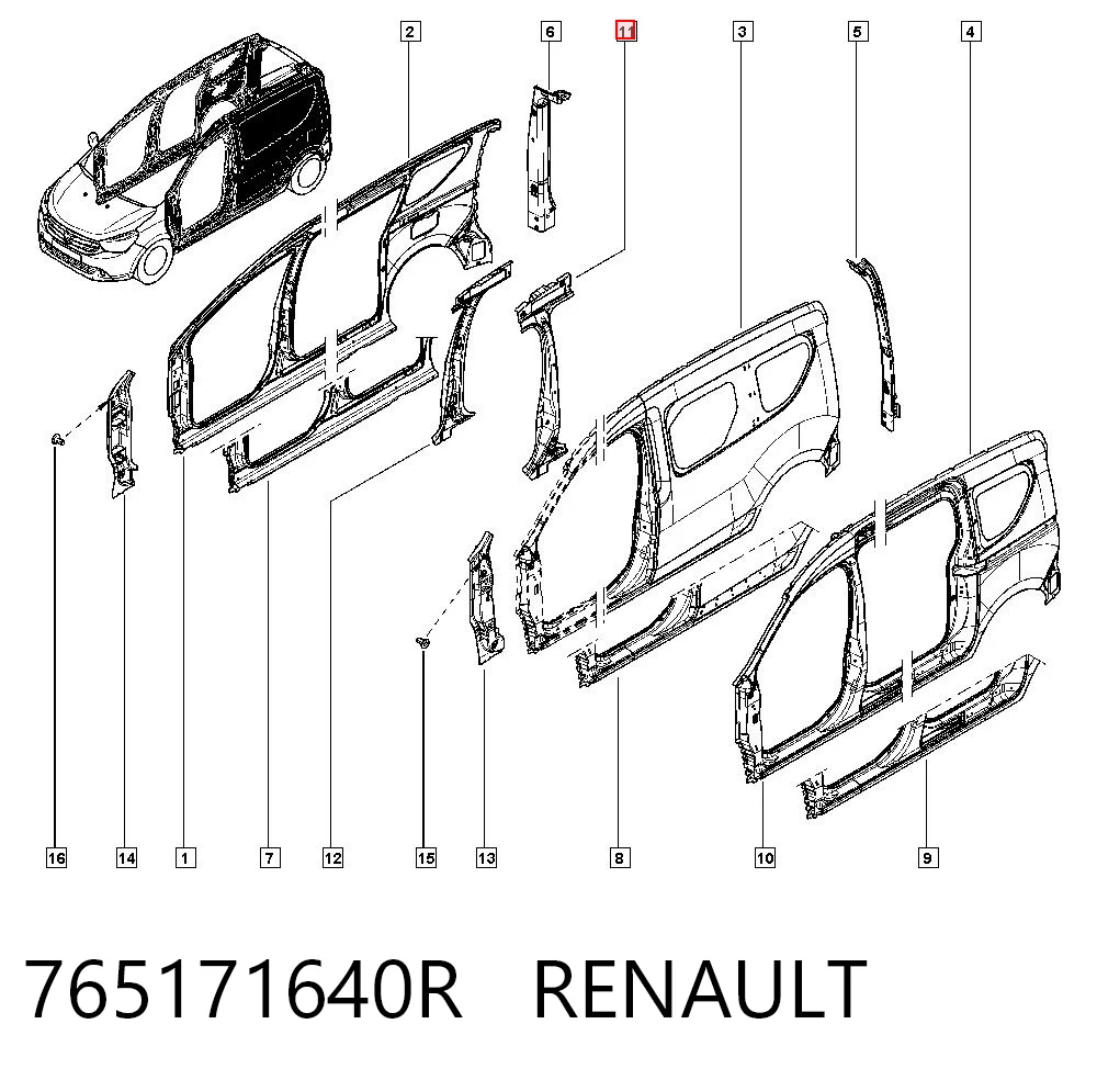 765171640R Renault (RVI)