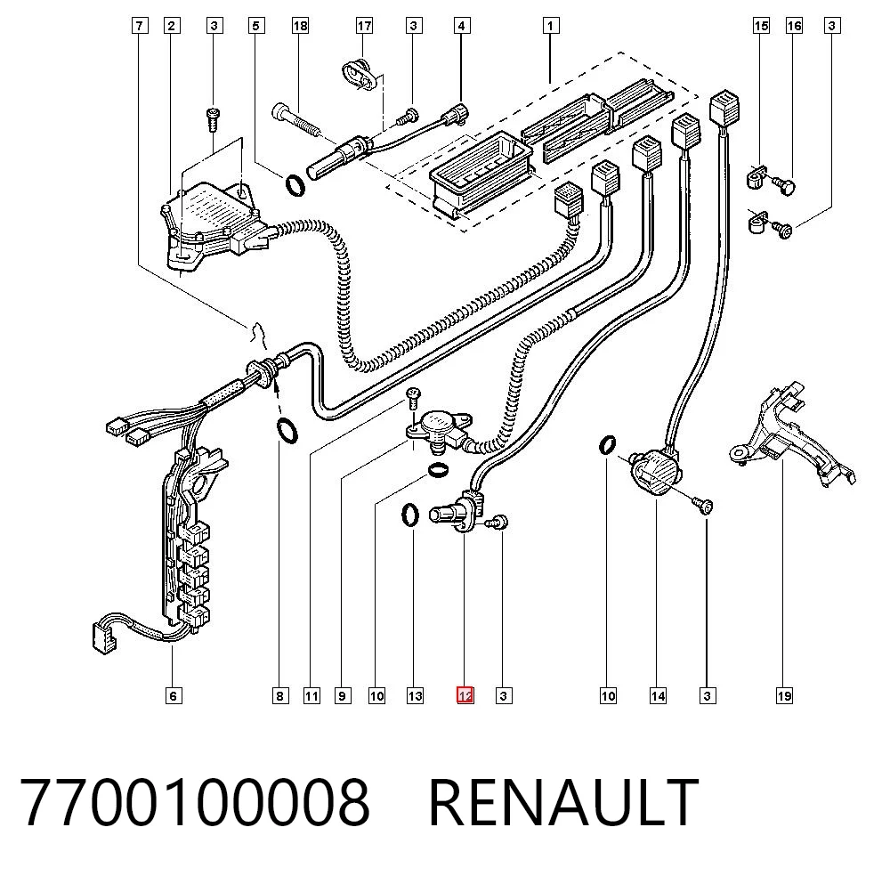 7700100008 Renault (RVI) Датчик скорости спидометра
