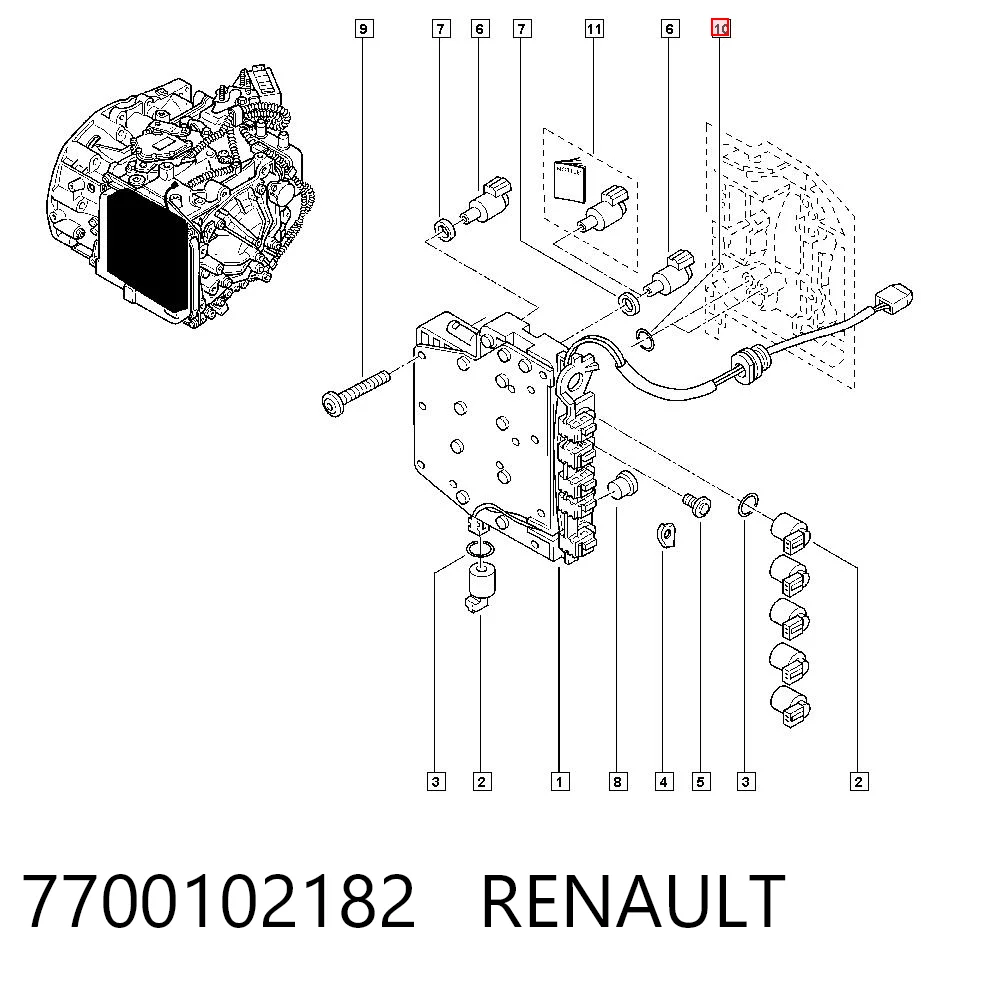 Прокладка гидроблока АКПП Nissan/Infiniti 3152600QAA цена, от 4.03 USD