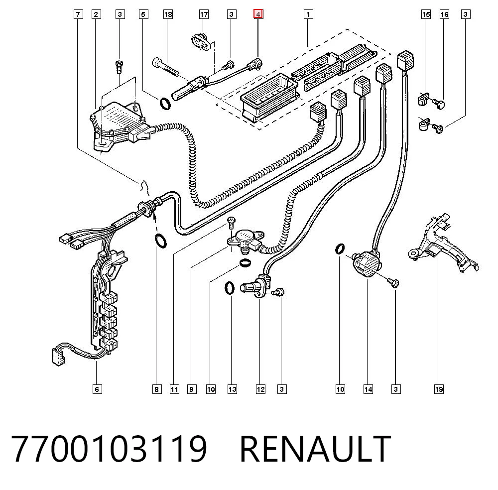 7700103119 Renault (RVI) Датчик скорости спидометра