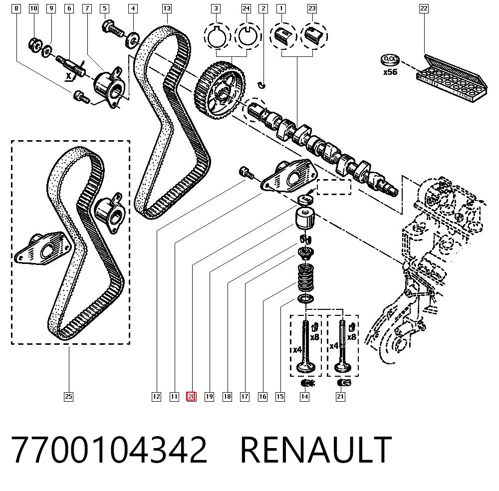 7700104342 Renault (RVI)