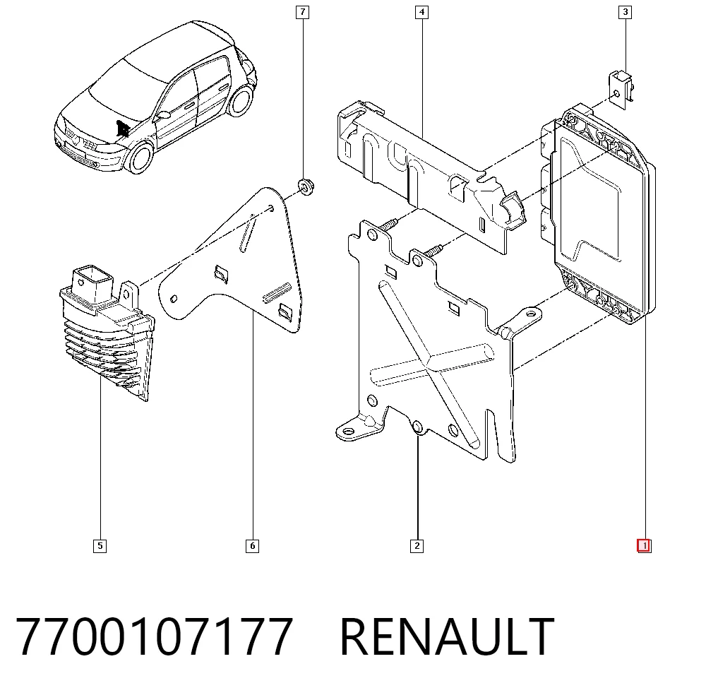 7700107177 Renault (RVI) Катушка зажигания