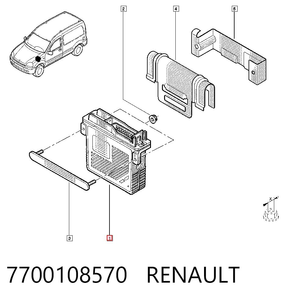 Мозги двигателя на Renault Kangoo I KC0, KC1