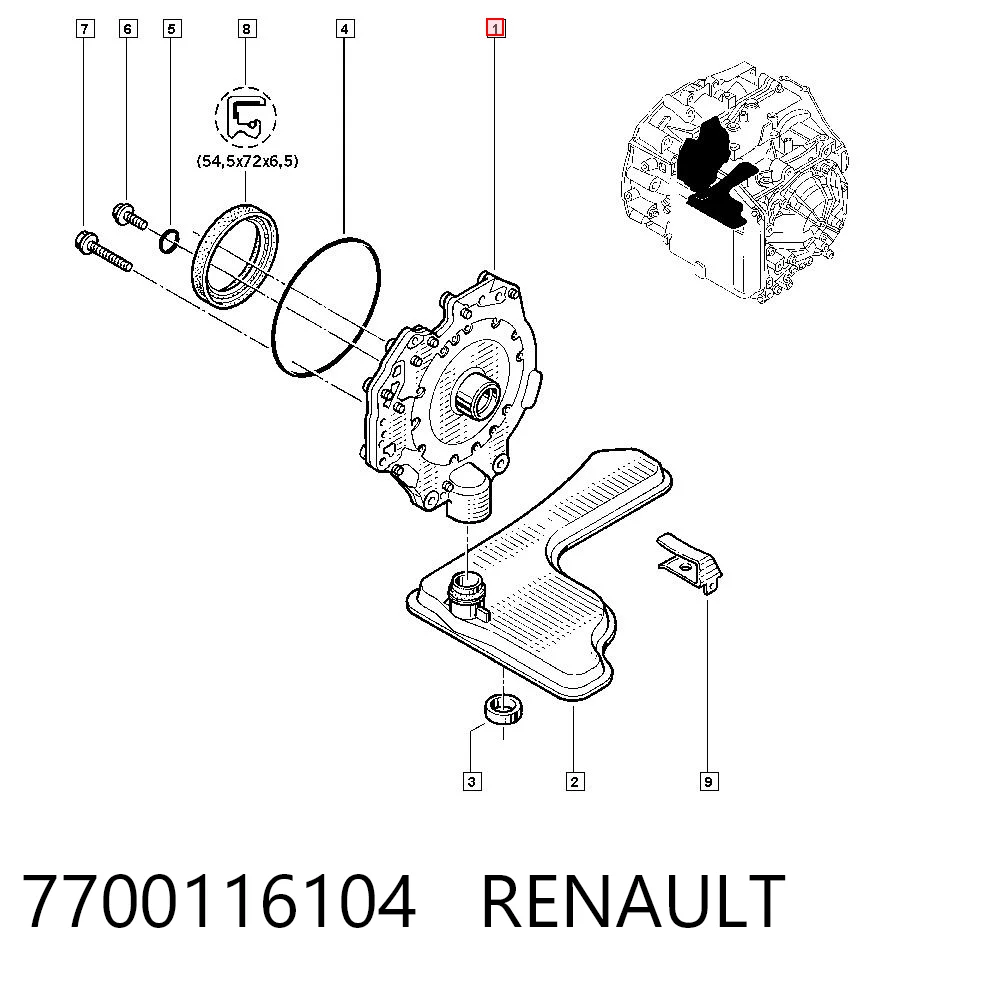 7700116104 Renault (RVI)