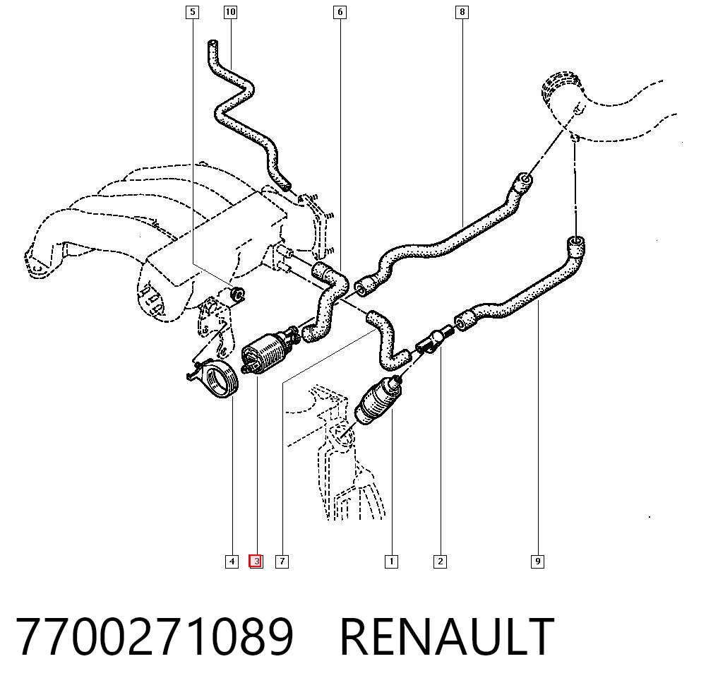 7700271089 Renault (RVI) Датчик холостого хода