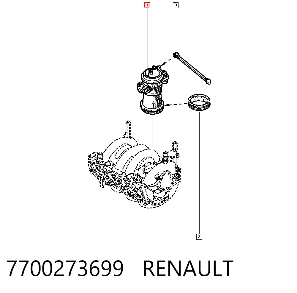 7700273699 Renault (RVI) Дроссельная заслонка