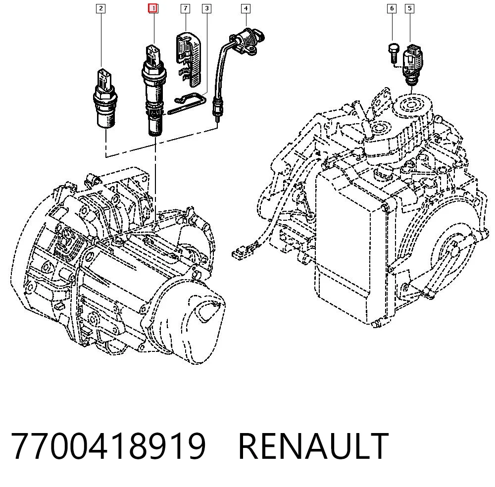 7700418919 Renault (RVI) Датчик скорости спидометра