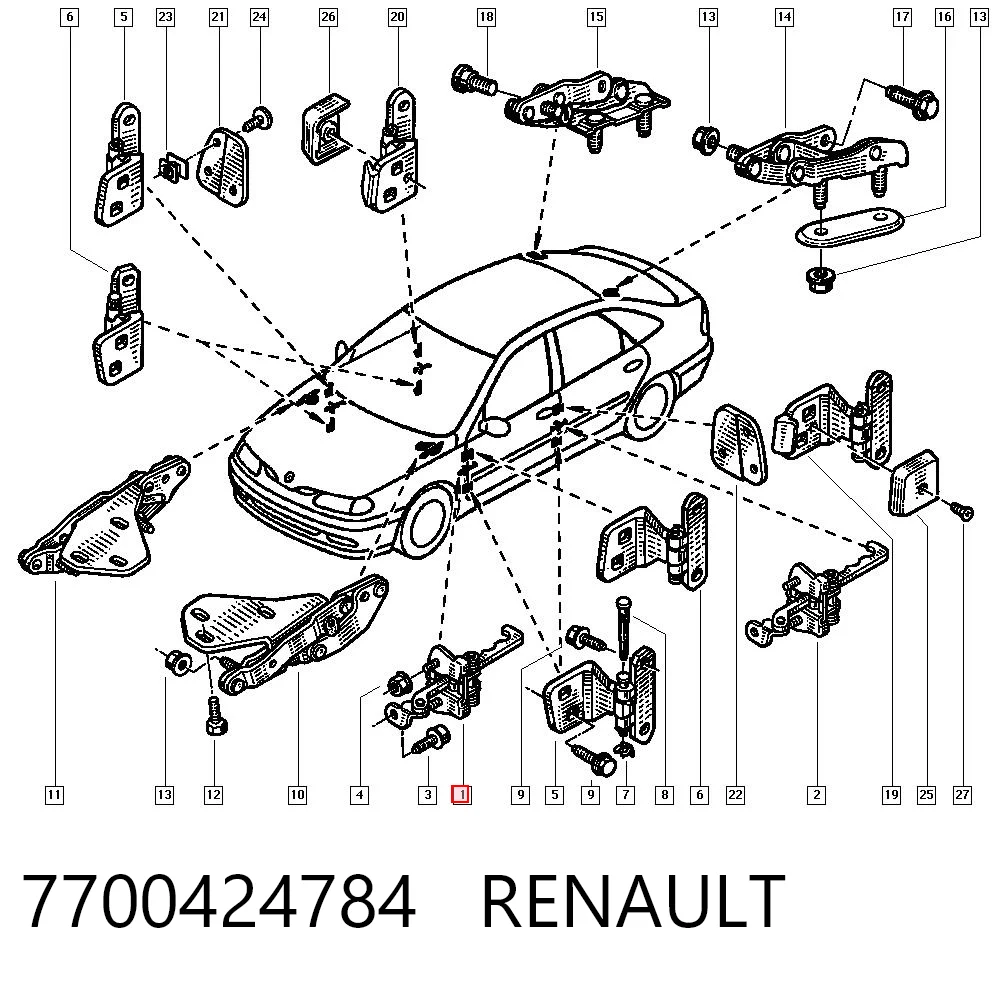 Ограничитель двери 6032Z30 Polcar