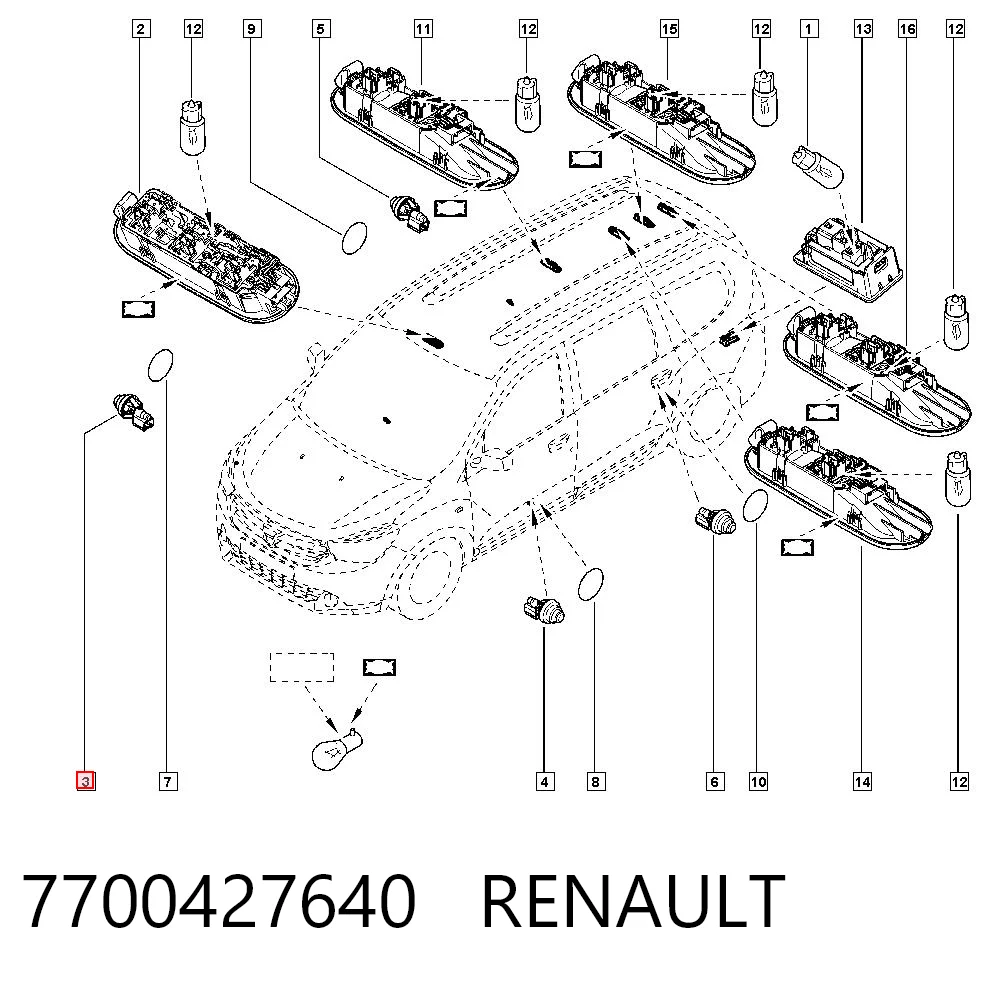 7700427640 Renault (RVI) Концевик