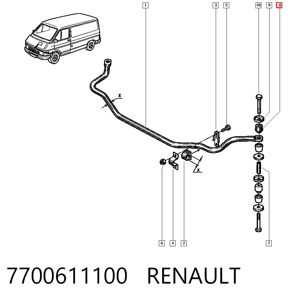 Втулка стабилизатора переднего наружная Sasic 001514 цена, от 0.69 USD